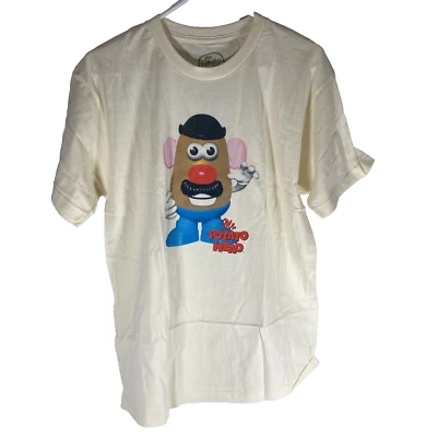 Mr. Camisa Cabeza de Patata Talla L Grande Goodie Dos Mangas Beige Crema Nueva Foto 1 de 4