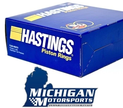 Hastings 2M5170 Ring Set 6.0L 2005-2019 LS2 L96 L76 L77 Plasma Moly Piston Rings - Image 1 of 4