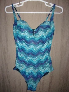 Ladies Byron Blue Australia Swimsuit Size 14 - Picture 1 of 2