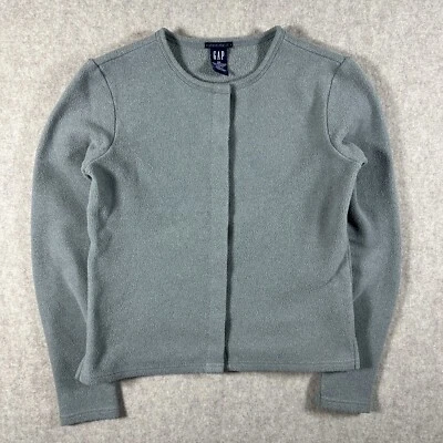 Gap Women's Cotton Cardigan Gray XS Polyester Full Snap Button Long Sleeve - Image 1 of 4