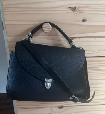 The Cambridge Satchel Company Black Crossbody Leather Bag with dust bag - Image 1 of 4