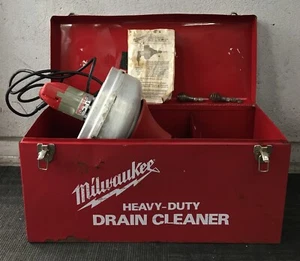 Milwaukee 0566-1 Heavy Duty Drain Cleaner 25 ft. Cable With Metal Case - Picture 1 of 9
