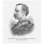 Lieut-Col A.M Taylor 19th Hussars Died of a Fever at Cairo - Antique Print 1885