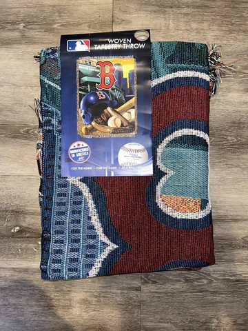Boston Red Sox Woven Tapestry Throw - MLB Officially Licensed - Northwest Co Cover