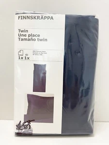 Ikea FINNSKRAPPA Twin Duvet cover and pillowcase blue - NEW - Picture 1 of 2