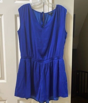 Romper Ann Taylor Loft azul cobalto novo com etiquetas, pequeno - Imagem 1 de 4