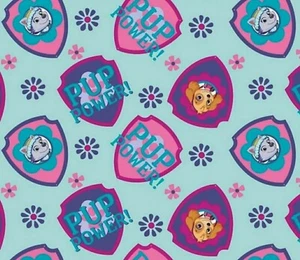 Paw Patrol Pup Power by David Textiles Cotton Fabric 1 Yard - Picture 1 of 1