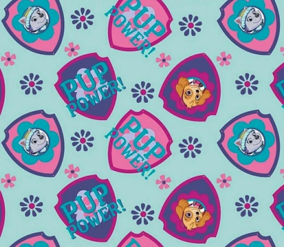 Paw Patrol Pup Power by David Textiles Cotton Fabric 1 Yard - Image 1 of 1