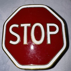 Stoppschild Gürtelschnalle B6 - Bild 1 von 3
