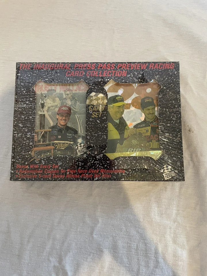 New 1993 The Inaugural Press Pass Preview Racing Card Collection Nascar 34 Cards - Image 1 of 4