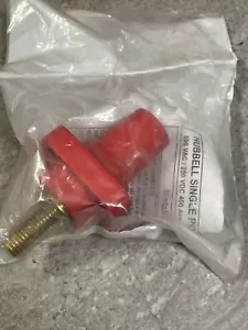 Hubbell HBLFRSR Female Receptacle 1Pole Stud Terminals Red 300/400A 600VAC New - Picture 1 of 4
