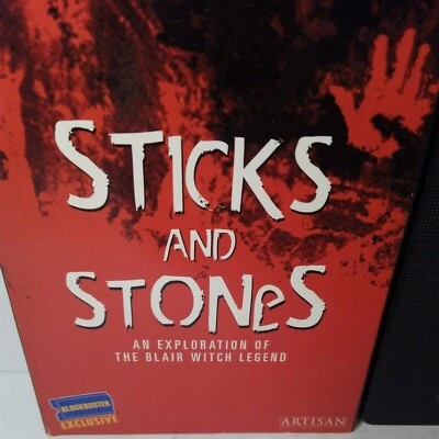 Sticks and Stones Exploration of the Blair Witch Legend VHS Horror Blockbuster - Image 1 of 4