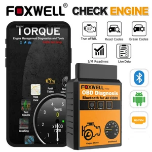 Bluetooth OBD2 Car Engine Scanner Fault Code Reader Fit For Android Torque APP - Picture 1 of 11