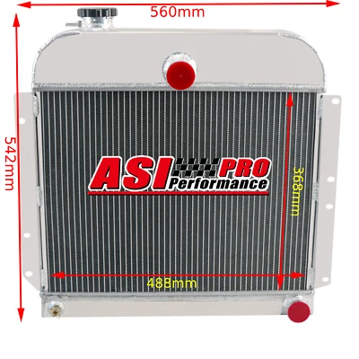 For 1941-1952 Plymouth Special Deluxe Concore Cranbrook Aluminum 3 Rows Radiator Foto 1 de 4