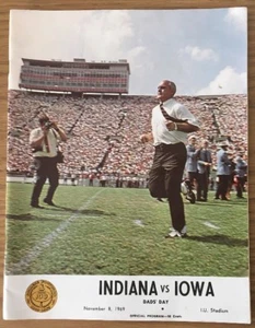 1969 Iowa vs. Indiana Football Programm - Bild 1 von 2