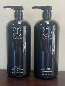 J Beverly Hills Platinum Volume Shampoo & Conditioner - 32oz LITER SET - Picture 1 of 1