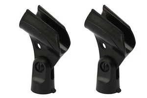 2 Stück Mikrofon Mikrofon Ständer Clip Mikrofon Halter Halterung Kit für Shure SM58 Beta58A SM48 - Bild 1 von 5