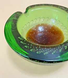 Vintage Italian Murano Glass Ashtray - Furnasa De Muran A L’Insegna Del Moreto - Picture 1 of 21