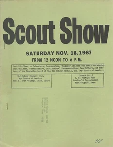 AT SCOUT BSA NOV 1967 VECCHIO CONSIGLIO COLONIA NEWSLETTER LIBRETTO MA FUSIONE OLCOCO!!! - Foto 1 di 3