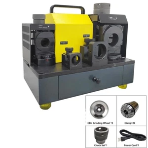 Twist Drill Grinding Machine Collect Drill Bit Sharpener 3-26mm CBN Wheel 250W - Picture 1 of 24