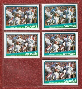 NM-MINT OR BETTER (5) CARD LOT 1988 TOPPS #189 DOLPHINS TEAM LEADERS DAN MARINO - Picture 1 of 1