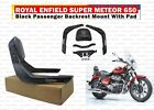 Royal Enfield "Black Passenger Backrest Mount With Pad" Super Meteor 650