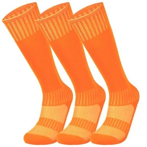 Jungen 3er Pack Fußball Sportsocken, Kniestrümpfe Rugby, Hockey, Fußball, Schule PE - Bild 1 von 4