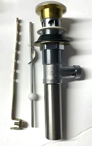 Conjunto de drenaje emergente para fregadero de baño acabado latón de 1-1/4 pulgadas - Imagen 1 de 2