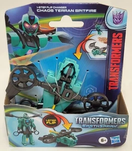 Transformers EarthSpark CHAOS TERRAN SPITFIRE 1 paso cambiador plegable Hasbro 4" - Imagen 1 de 2