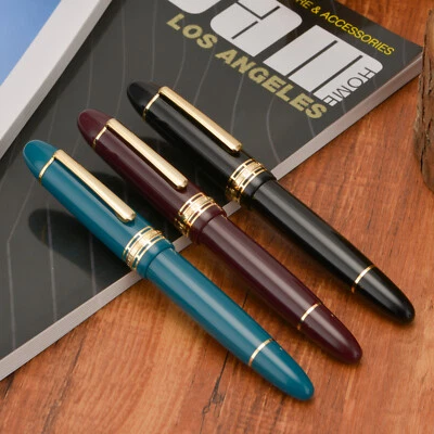 Wingsung (Junlai) 630 Piston Fountain Pen, #8 Iridium Fine Nib Resin Writing Pen - Image 1 of 2