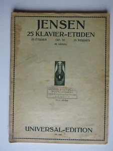 Adolf Jensen  Werke per Pianoforte solo  Klavier-Etuden op. 32 Universal Edition - Imagen 1 de 6