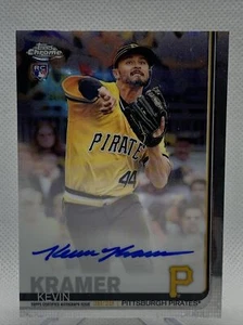 2019 Topps Chrome KEVIN KRAMER RC Rookie Card AUTO #RA-KK Pirates - Picture 1 of 2