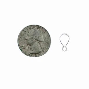 925 Sterling Silver Bails, 5mm x 14.5mm, Sterling Silver 925, 2 Pieces Included, - Picture 1 of 3