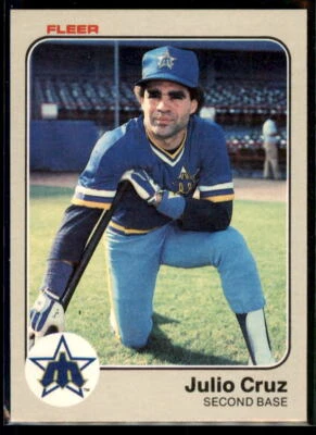 1983 Fleer Julio Cruz #478 Seattle Mariners - Image 1 of 2