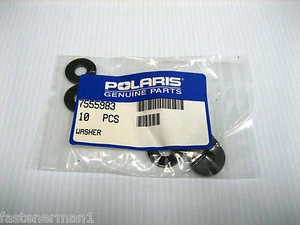 (10) New OEM Polaris 7555983 Flat washers - Steel, Black Zinc Plated. Free S&H - Picture 1 of 2