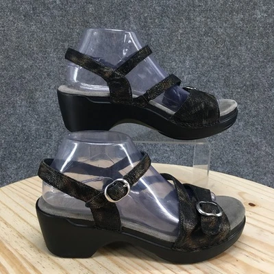 Sandalias Dansko Mujer 40 Sandi Correa al Tobillo Cuero Negro Tacones Bloque 9842450200 Foto 1 de 4