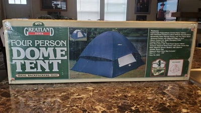 NEW Greatland Dome 4 Person Backpackers Tent 8.5x11x59" Fire Retardant RARE - Image 1 of 3