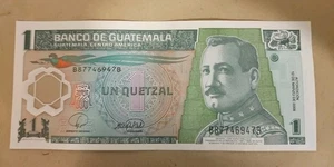 2008 Guatemala 1 Quetzal Note - Picture 1 of 2