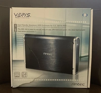 Carcasa de aluminio USB de 3,5 pulgadas Antec Components MX-100 Foto 1 de 4