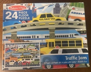 Melissa & Doug 24 Piece Floor Puzzle "Traffic Jam" Ages 3+ - Picture 1 of 1