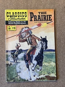 Classics Illustrated #58 The Prairie James Cooper UK Edition FN+ 1960s Western - Picture 1 of 16