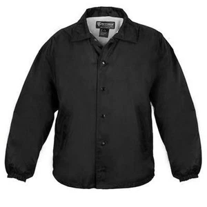 NEW Tact Squad 1111 Flannel Lined Windbreaker BLACK COACHES JACKET XLARGE - Picture 1 of 2