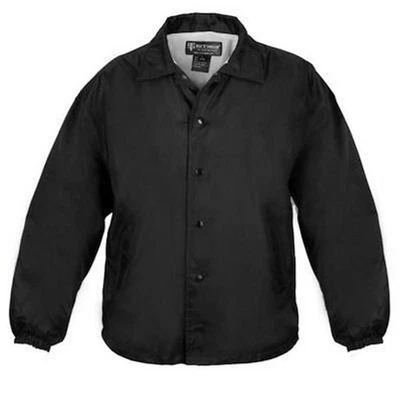 NEW Tact Squad 1111 Flannel Lined Windbreaker BLACK COACHES JACKET XLARGE - Image 1 of 2