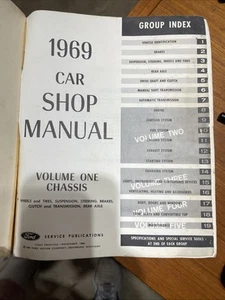 1969 FORD Car Shop Manual 5 Volumes Mustang Fairlane Thuderbird Lincoln Mercury - Picture 1 of 15