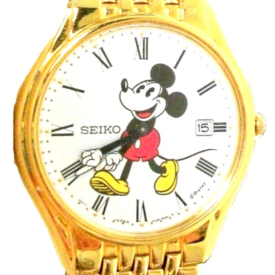 ¡Reloj Seiko Mickey Mouse! Hombre Con fecha! ¡Nuevo! Foto 1 de 3
