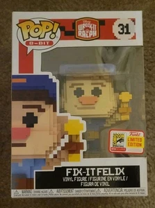 2018 SDCC Limited 8-Bit Fix-It Felix #31 Wreck-It Ralph Funko POP Figure - Picture 1 of 2