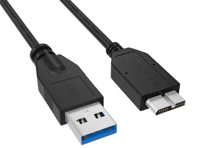 15ft USB 3.0 Type A Male to Micro B Male Cable, SuperSpeed 4.8Gbps, Double-Sh... - Image 1 of 4