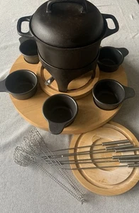 Vintage Fondue Design Sigurd Persson Schweden Gusseisen Scandinavian - Bild 1 von 22