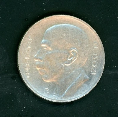 BRAZIL 1936 5000 REIS SILVER COIN SANTOS DRUMONT - KM# 543 - AS SHOWN - Image 1 of 2