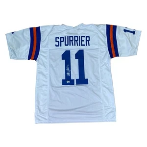 Steve Spurrier Signed White 11 Jersey Beckett Florida Gators Coach Heisman BAS - Picture 1 of 4
